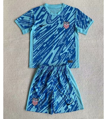 United States Goalkeeper Replica Home Stadium Kit for Kids Copa America 2024 Short Sleeve (+ pants)